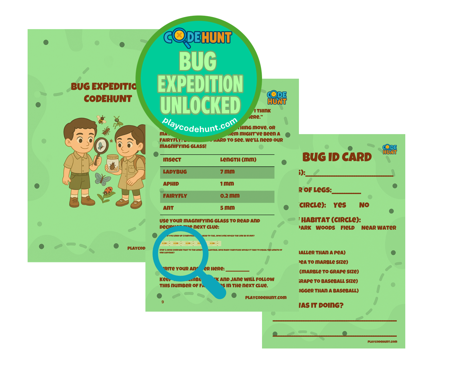 Bug Expedition CodeHunt Kit