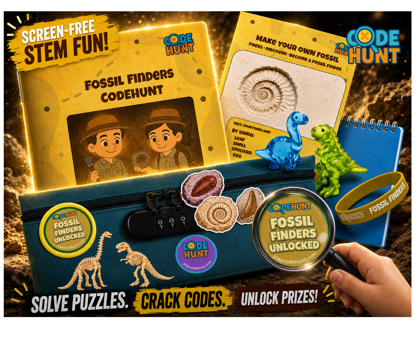 Fossil Finders CodeHunt Kit